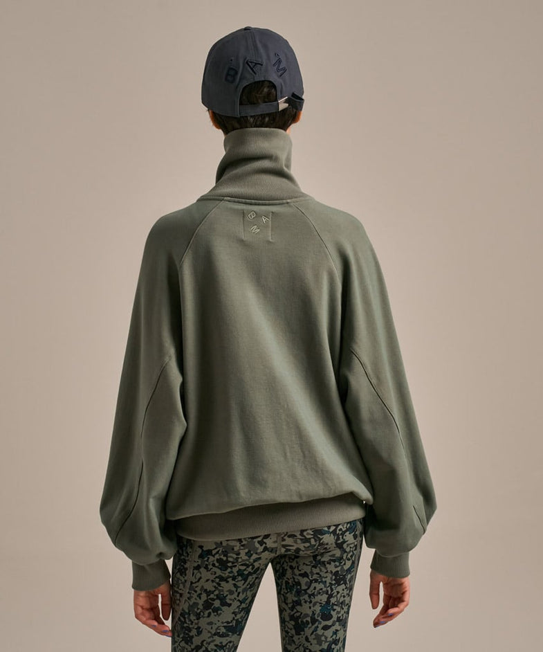 Bam2703 Nurture Sweat Bomber New Khaki Bam Clothing 3
