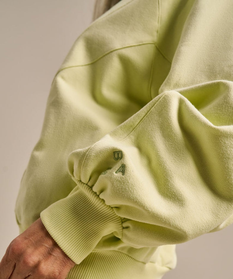 Bam2703 Nuture Sweat Bomber Jacket Soft Lime Bam Clothing 6