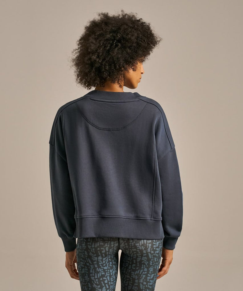 Bam2707 Athletic V Neck Sweatshirt Storm Navy Bam Clothing 2