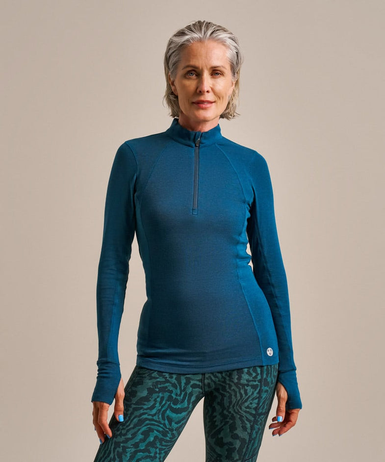 Bam2708 Thermo Luxe Baselayer Top Ocean Teal Clothing 2