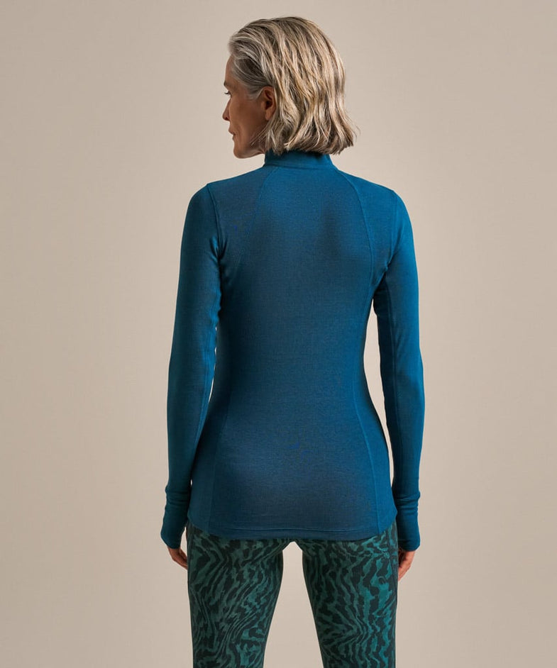 Bam2708 Thermo Luxe Baselayer Top Ocean Teal Clothing 4
