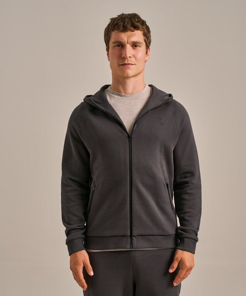 Bam2713 New Horizon Zip Hoody Washed Black Bam Clothing 1