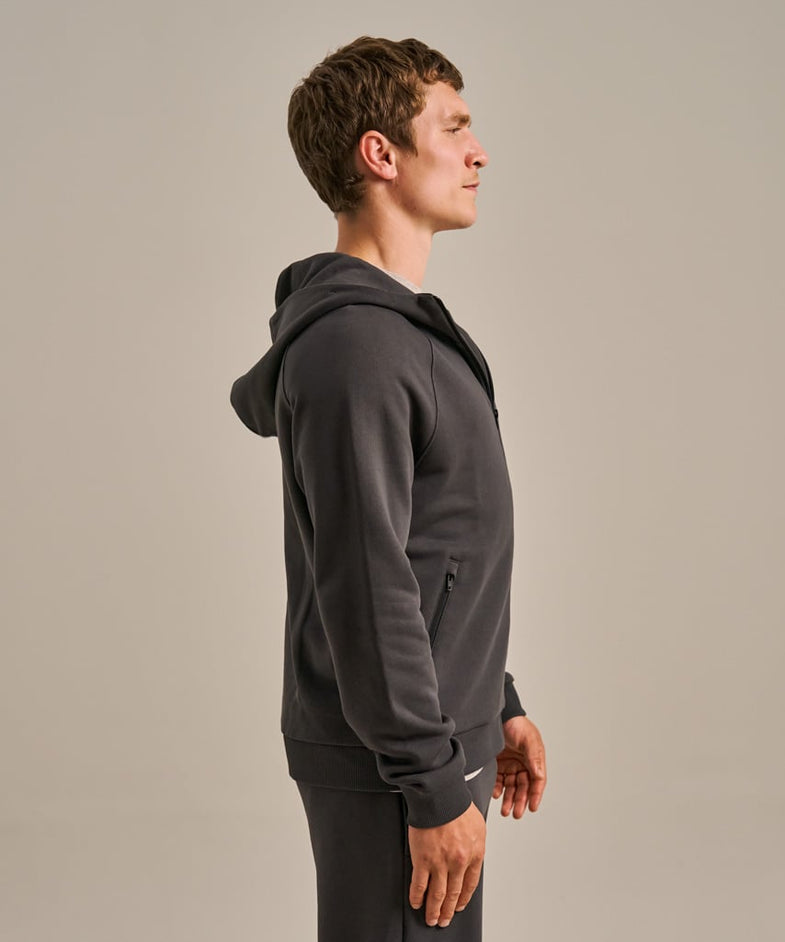 Bam2713 New Horizon Zip Hoody Washed Black Bam Clothing 3