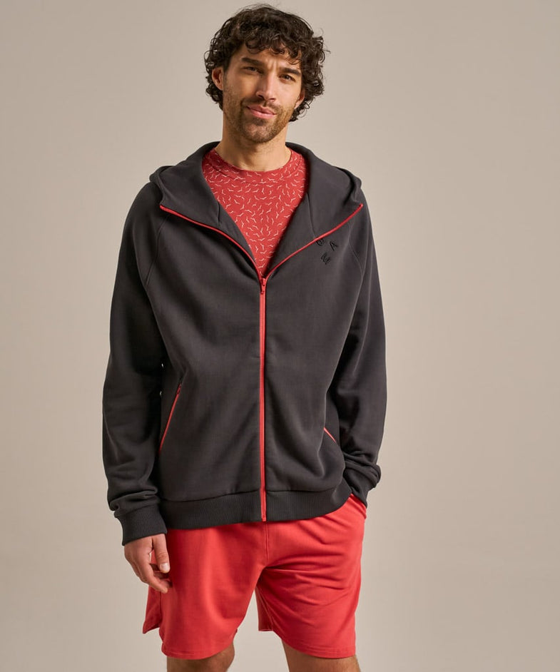 Bam2713 Zip Hoody Black Baked Apple Trim Bam Clothing 2