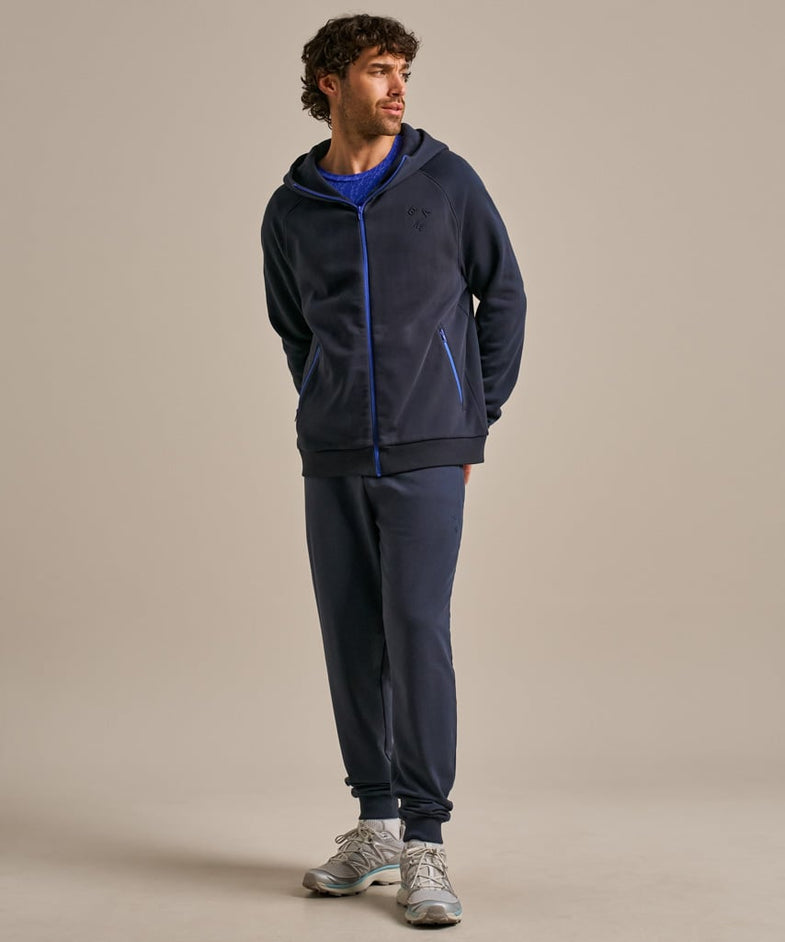 Bam2713 Zip Hoody Navy Amparo Blue Trim Bam Clothing 7