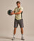 Bam2714 Brush Back Sweat Short Washed Black Clothing 1