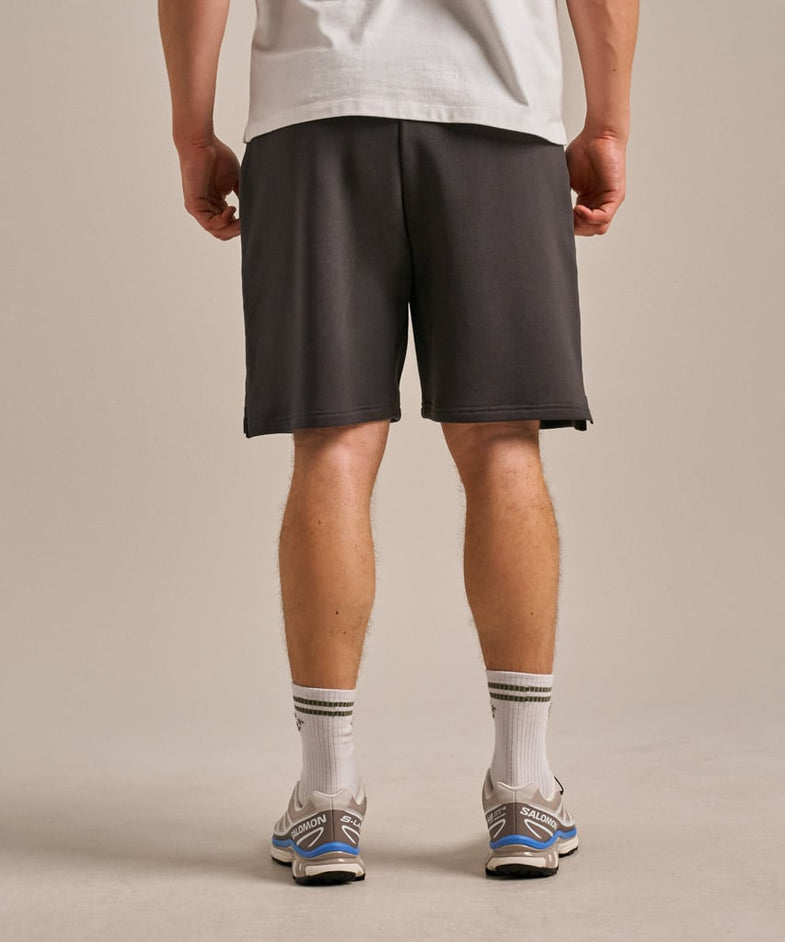 Bam2714 Brush Back Sweat Short Washed Black Bam Clothing 3