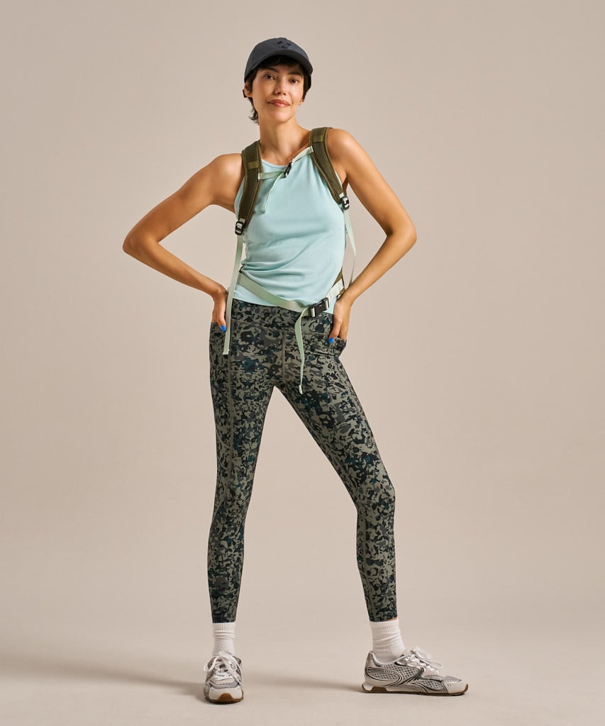 Enduro Side Pocket Leggings Natural Camo Print
