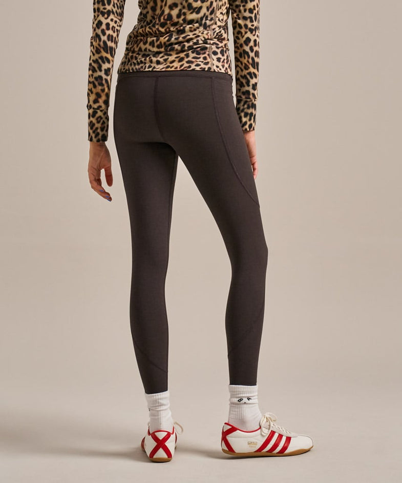 Bam2722 Side Pocket Leggings 78ths Bitter Chocolate Bam Clothing 3