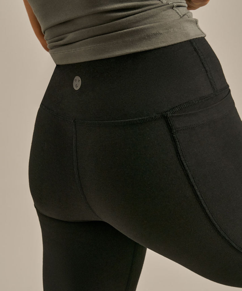 Bam2722 Side Pocket Leggings 78ths Black Bam Clothing 5