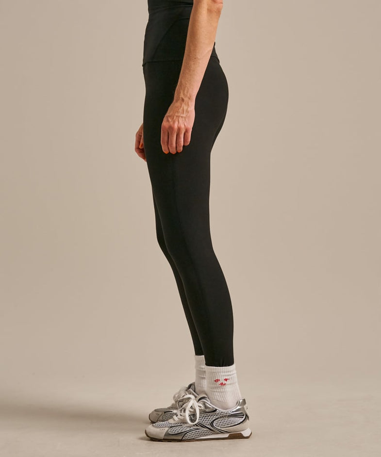Bam2723 Crossover High Waist 78 Legging Black Bam Clothing 4