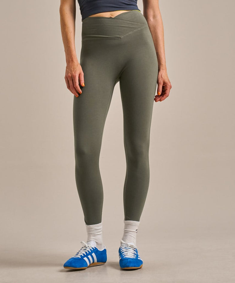 Bam2723 Enduro High Waist Leggings Khaki Bam Clothing 2