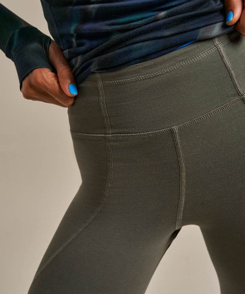 Bam2724 Enduro Active Legging 78ths New Khaki Bam Clothing 5