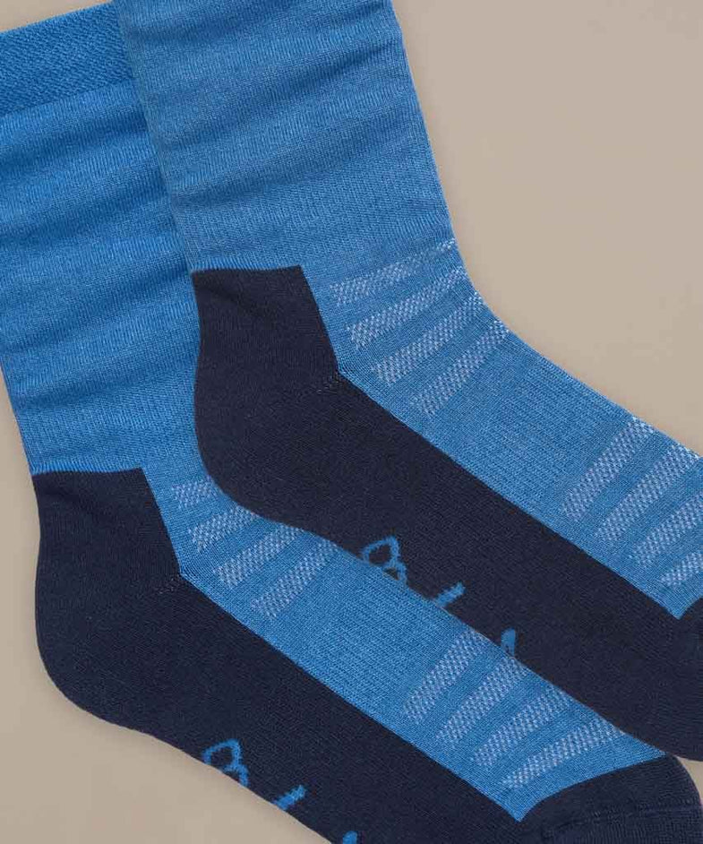 Bam2734 Mens Jacquard Walking Socks Storm Blue Bam Clothing 2