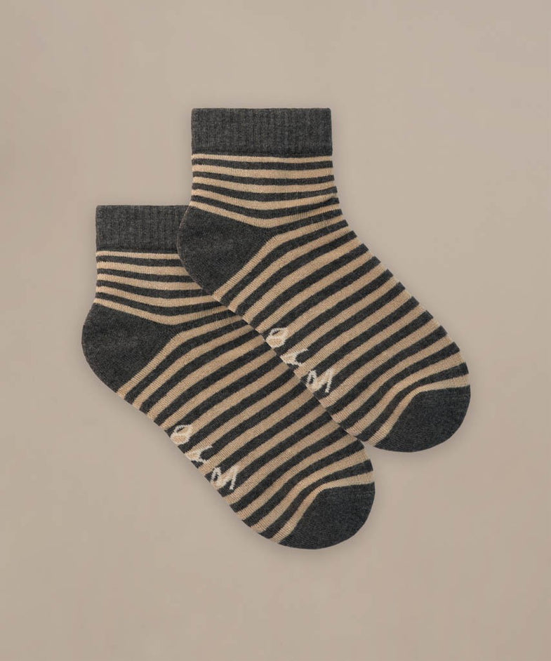Bam2744 Womens Quarter Stripe Trainer Socks Mix Bam Clothing 2