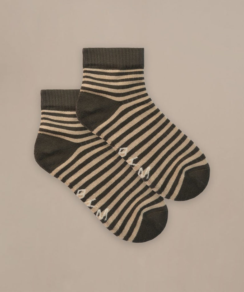Bam2744 Womens Quarter Stripe Trainer Socks Mix Bam Clothing 5