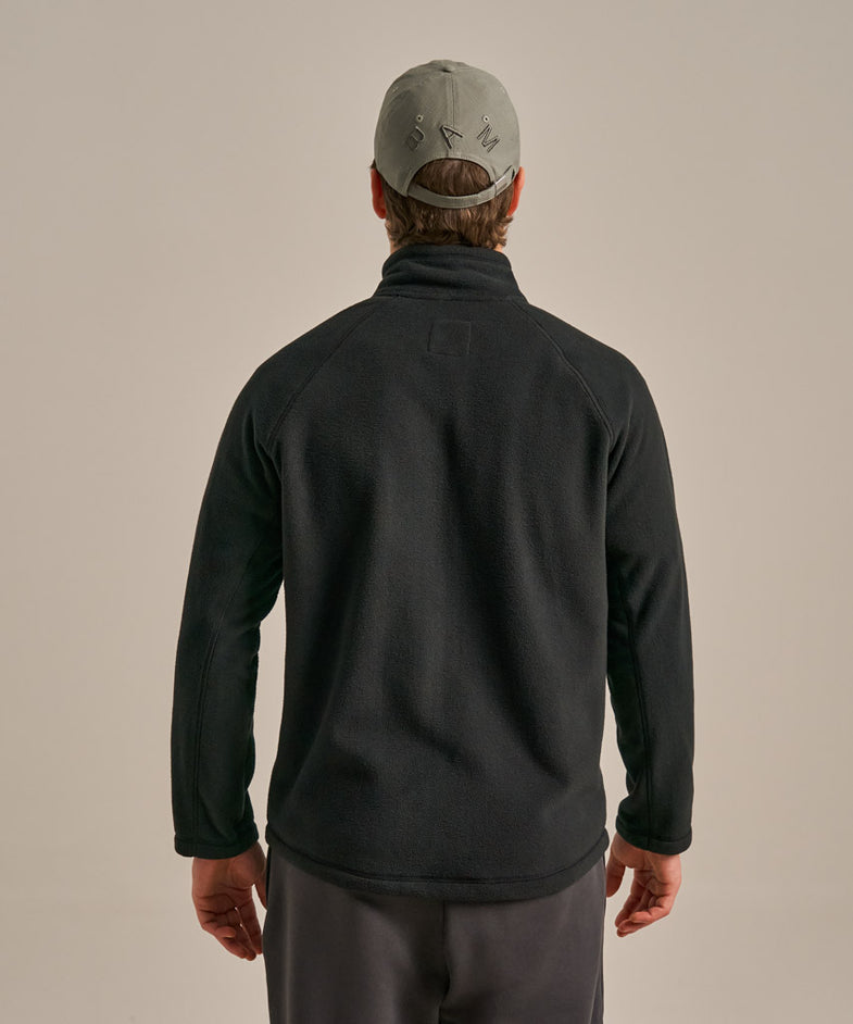 Bam2752 Sporty Zip Through Fleece Black Bam Clothing 3