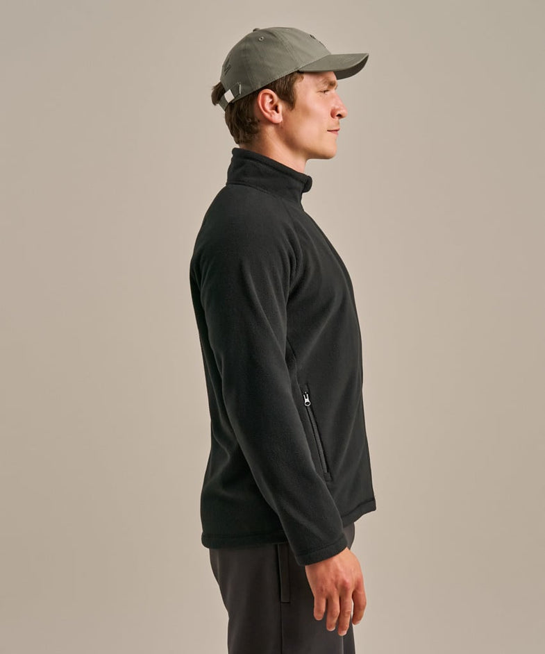 Bam2752 Sporty Zip Through Fleece Black Bam Clothing 4