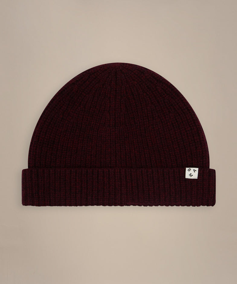 Bam2759 Beanie Hat Dark Damson Marl Clothing 1