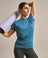 Bam2765 Short Sleeve Flow Top Agate Blue Clothing 1