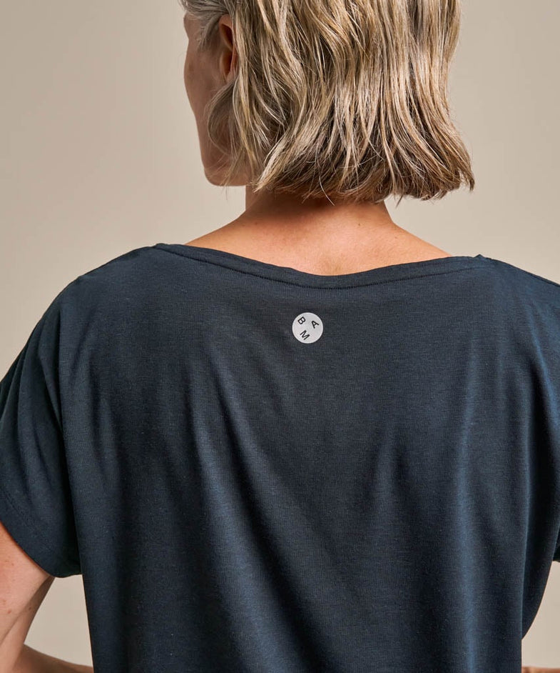 Bam2765 Short Sleeve Flow Top Mariner Navy Clothing 5
