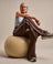Bam2771 Sporty Straight Leg Jogger Conker Clothing 1