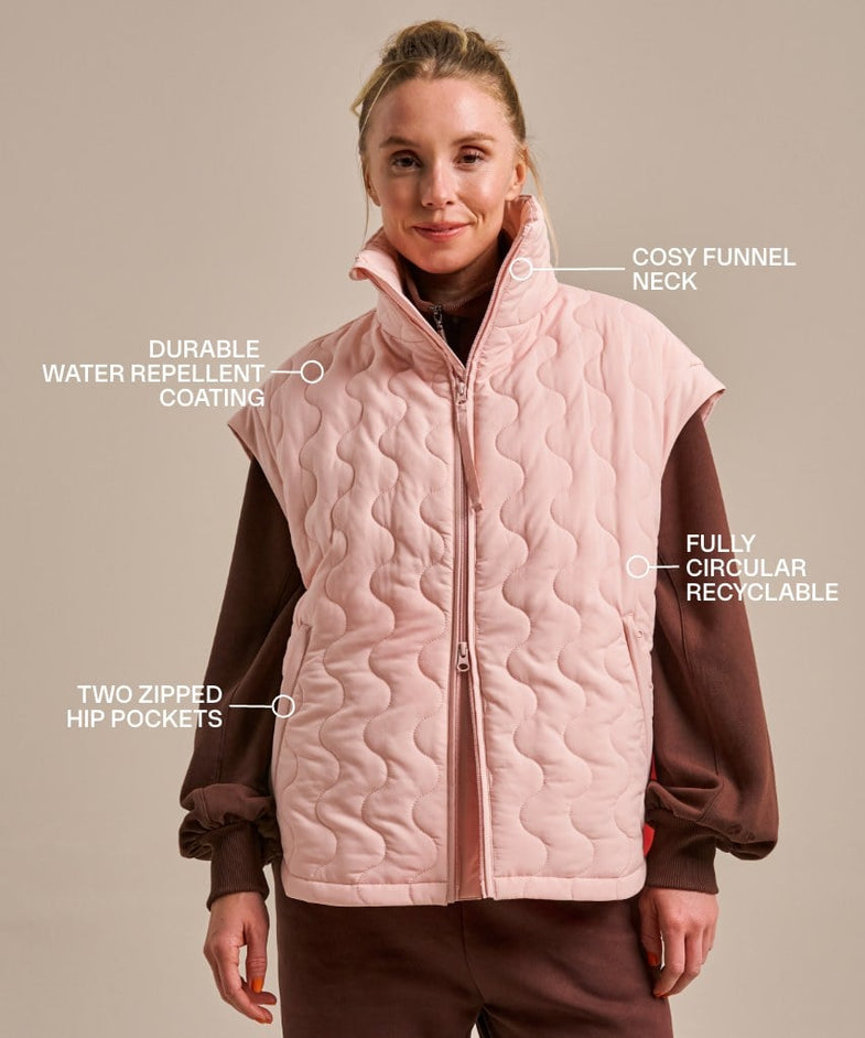 Bam2784 Packable Cloud Gilet Blossom Bam Clothing