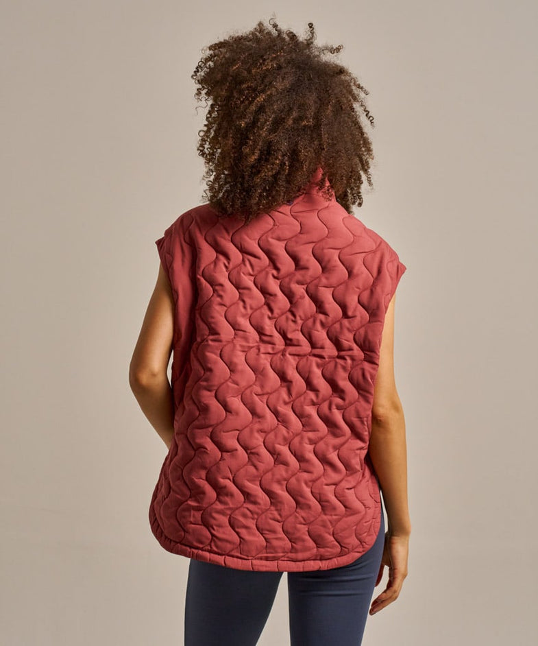 Bam2784 Packable Cloud Gilet Rose Garnet Clothing 4