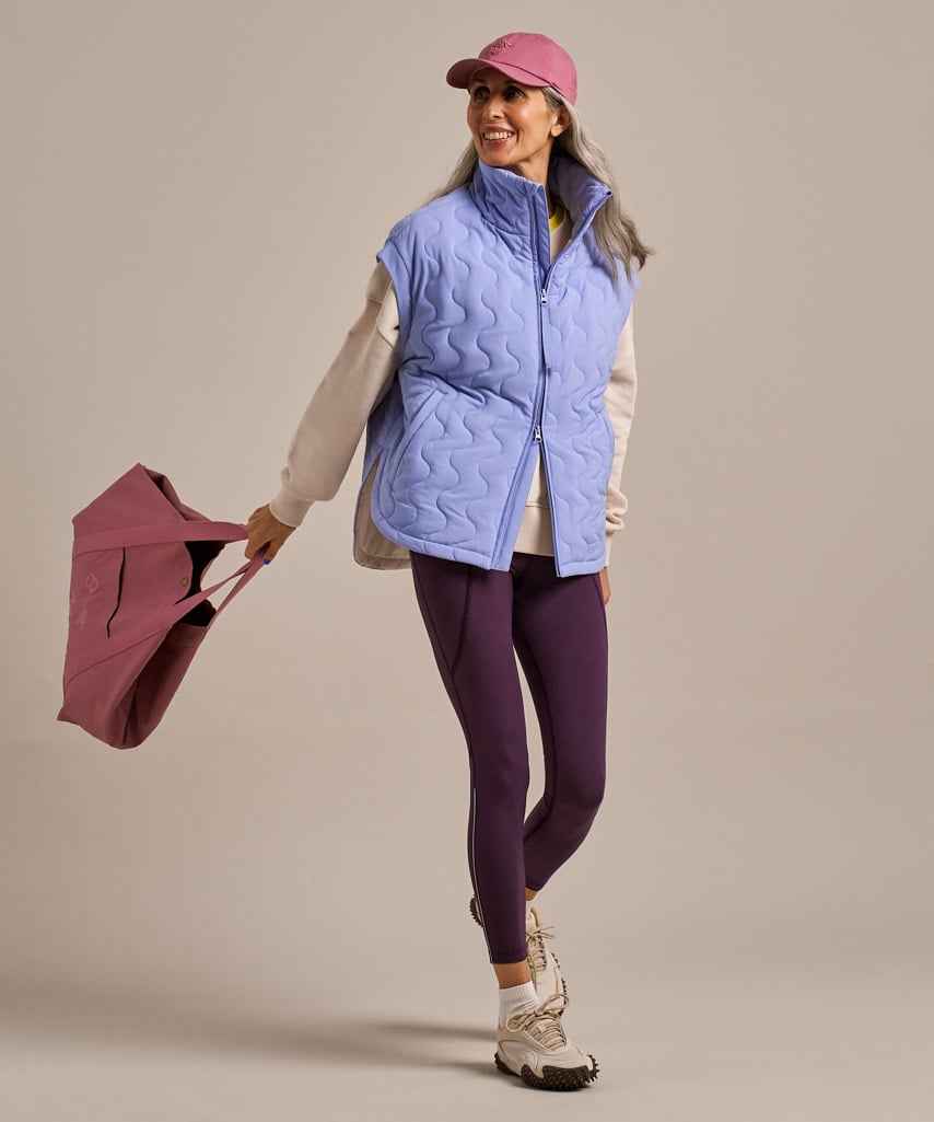 Packable Cloud Gilet Smokey Lavender