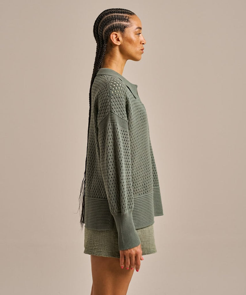Bam2794 Cooling V Neck Knit New Khaki Bam Clothing 3