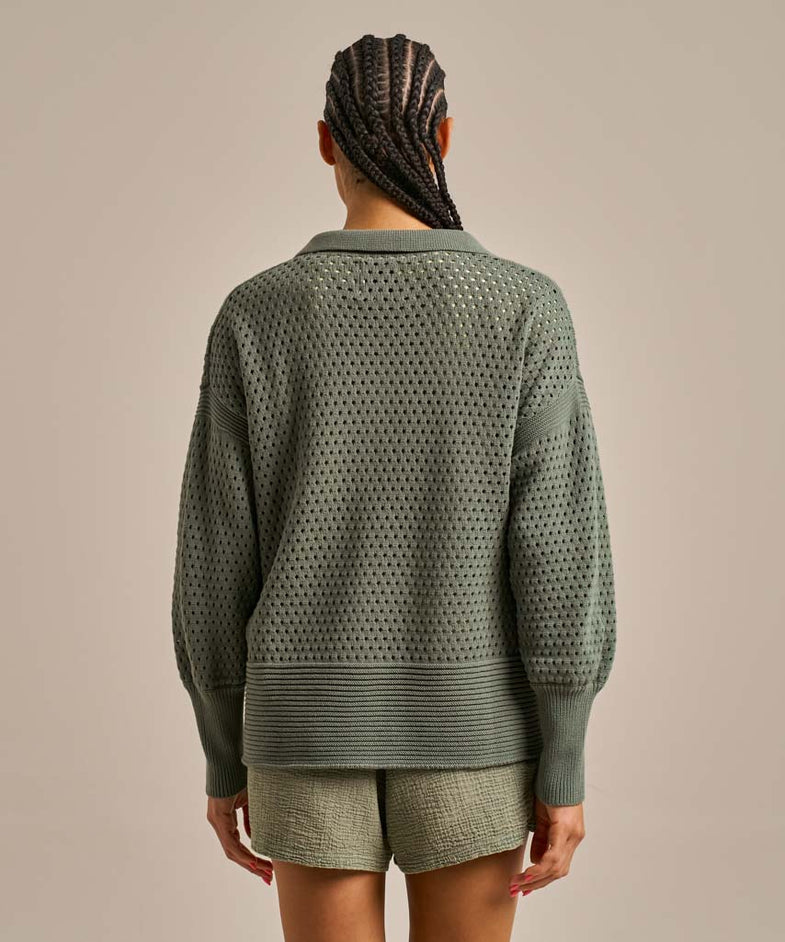 Bam2794 Cooling V Neck Knit New Khaki Bam Clothing 4