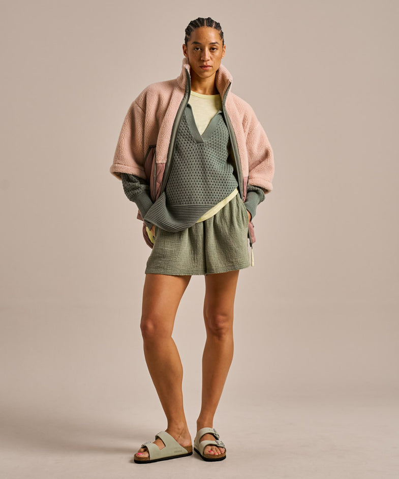 Bam2794 Cooling V Neck Knit New Khaki Bam Clothing 7