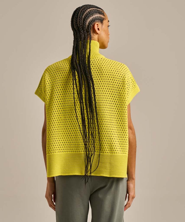 Bam2795 Cooling V Neck Knit Chartreuse Bam Clothing 4