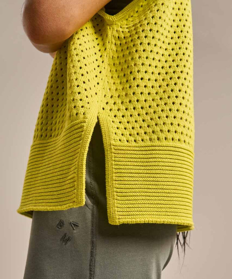 Bam2795 Cooling V Neck Knit Chartreuse Bam Clothing 5