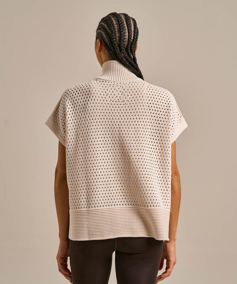 Bam2795 Cooling V Neck Knit Crema Bam Clothing 4
