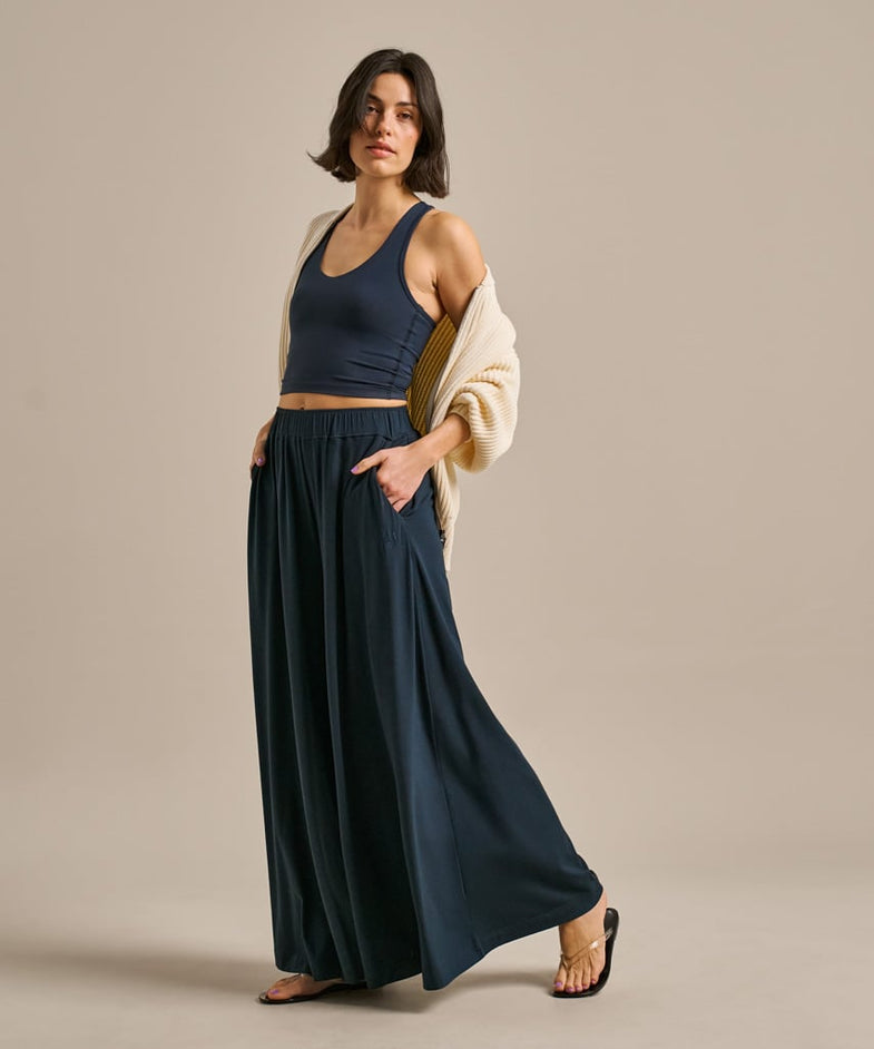Bam2806 Extreme Palazzo Yoga Pant Mariner Navy Bam Clothing 7