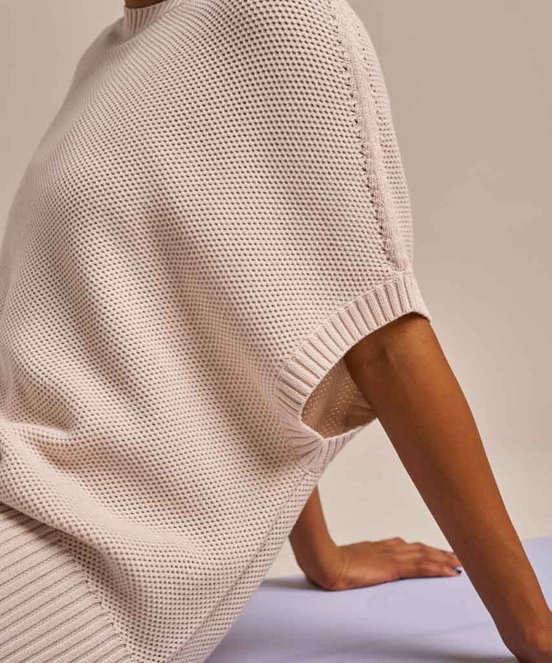 Bam2809 Sleeveless Knitted Flow Top Oyster Bam Clothing 7