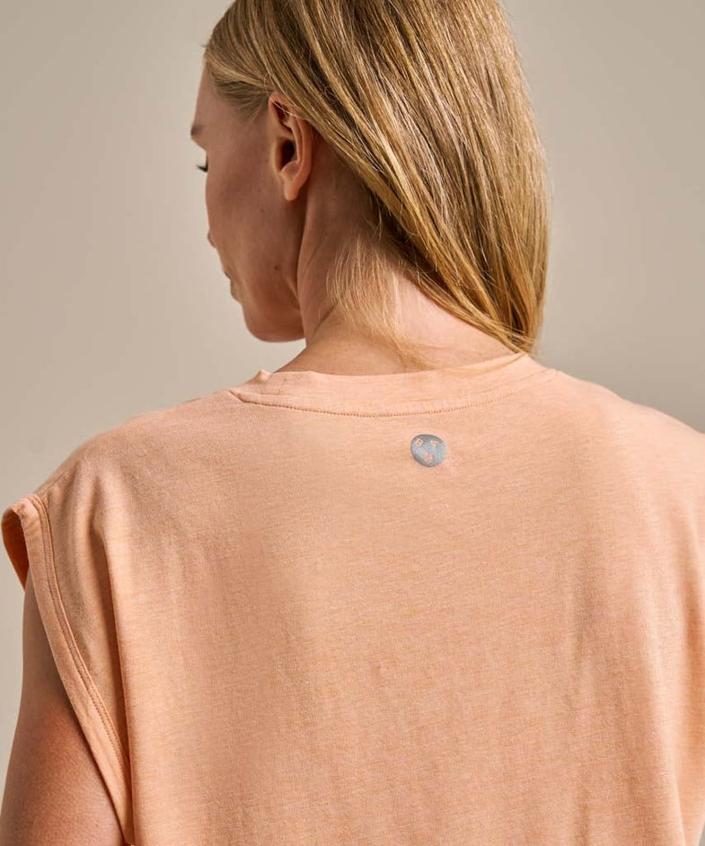 Bam2814 Serene Easy Top Clementine Marl Bam Clothing 6