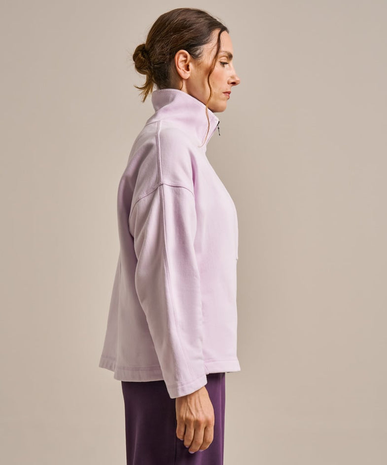 Bam2818 Easy Zip Sweatshirt Lavender Blush Clothing 3