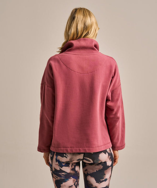 Bam2818 Easy Zip Sweatshirt Rose Garnet Clothing 4