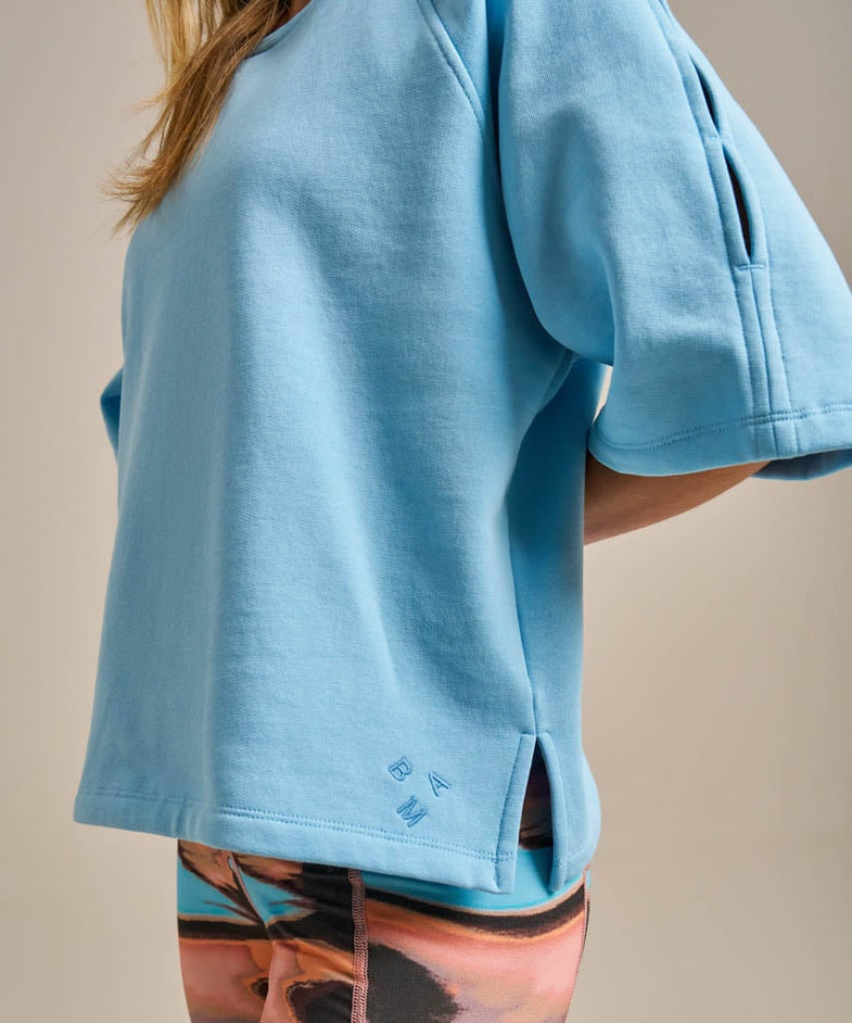Bam2819 Butterfly Sweat Top Dawn Blue Bam Clothing 6