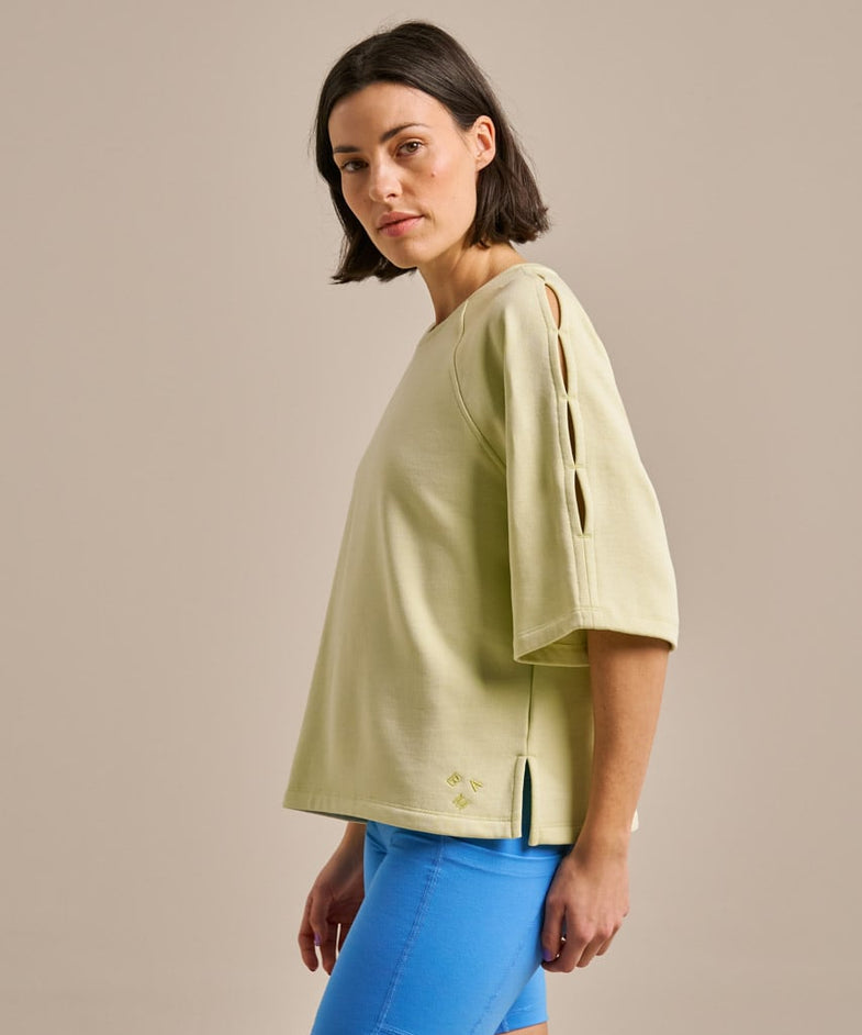Bam2819 Butterfly Sweat Top Soft Lime Bam Clothing 3