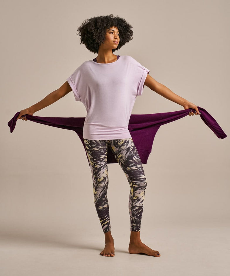 Bam2820 Free Flow Top Lavender Blush Marl Bam Clothing 1