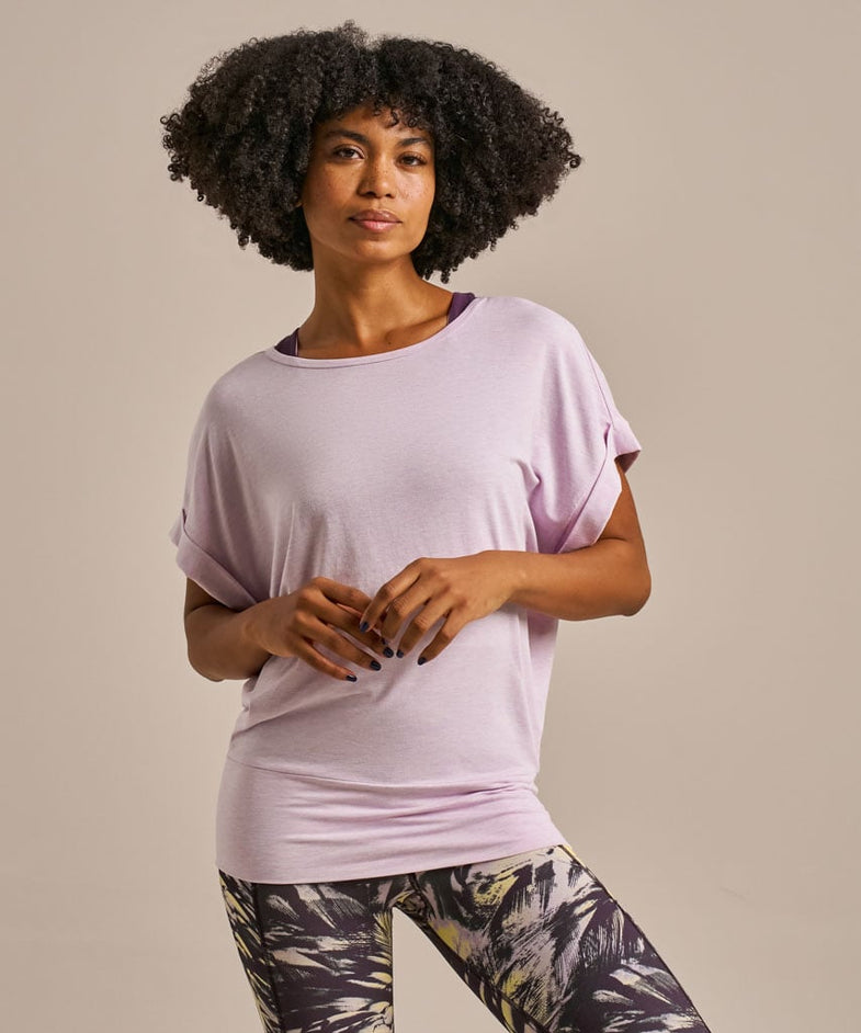 Bam2820 Free Flow Top Lavender Blush Marl Bam Clothing 2