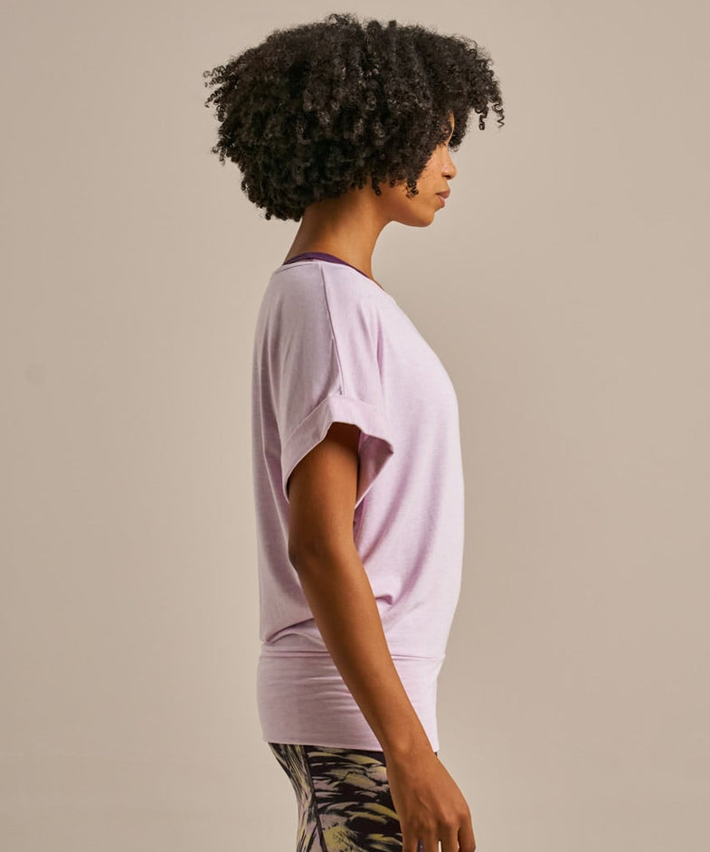 Bam2820 Free Flow Top Lavender Blush Marl Bam Clothing 3