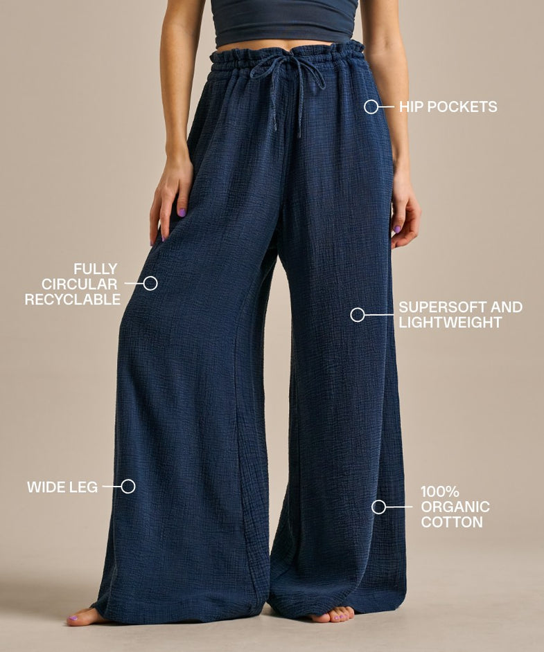 Bam2825 Yoga Pant Navy Bam Clothing