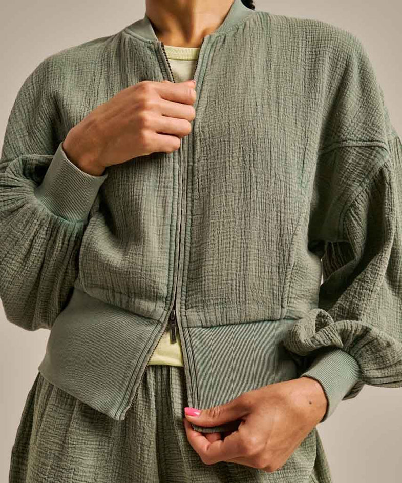 Bam2830 Bomber Jacket Washed Khaki Bam Clothing 6