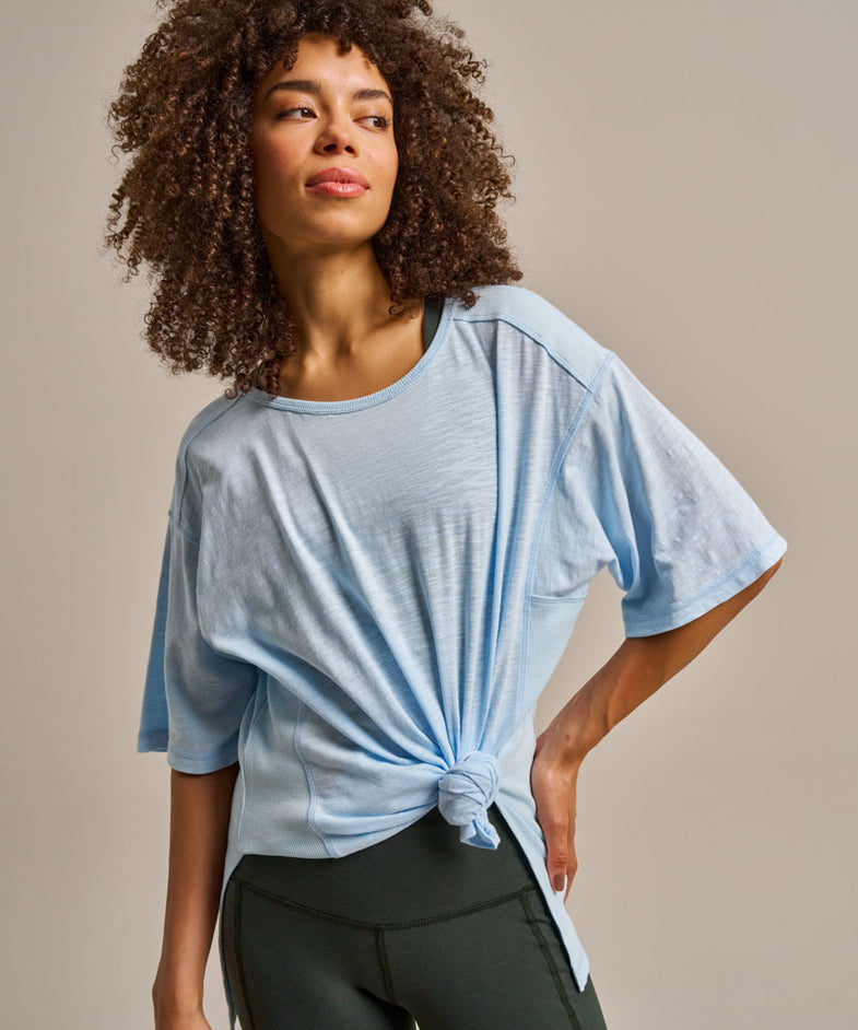 Bam2841 Basic T Shirt Glacial Blue Clothing 9