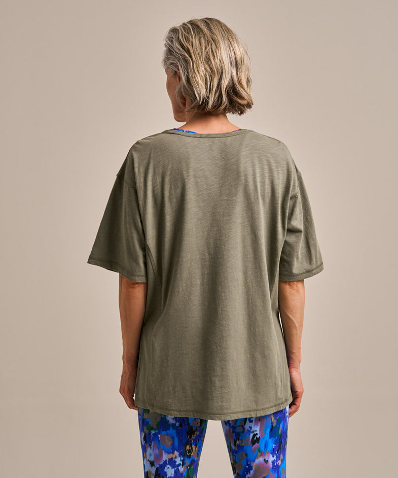 Anything But Basic T Shirt Washed Khaki
