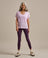 Bam2847 V Neck Relaxed Tshirt Lavender Blush Bam Clothing 1